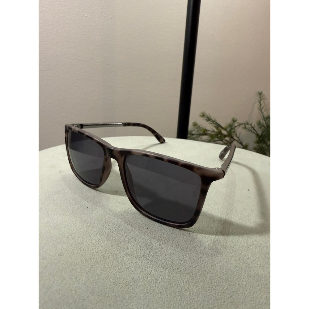 Jim‎ Halo Grey Tortoise Square Sunglasses Matte Frame ZTBT0335 56-17-145